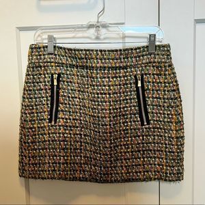 J Crew Wool Tweed Skirt, Size: 4